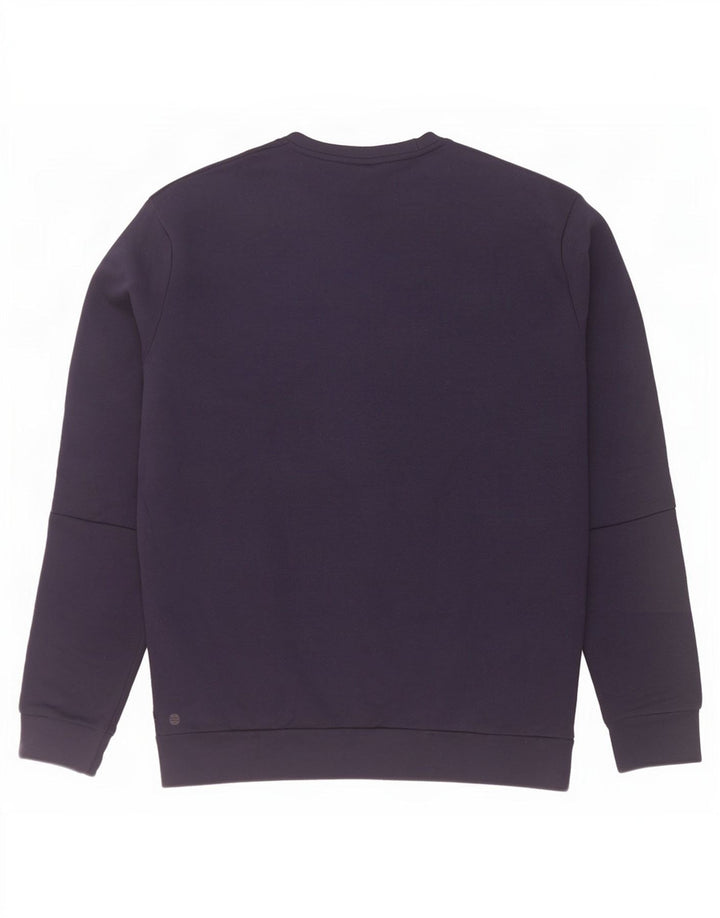 Adidas Mens Moletom Jumper Médio Azul Marinho Poliéster