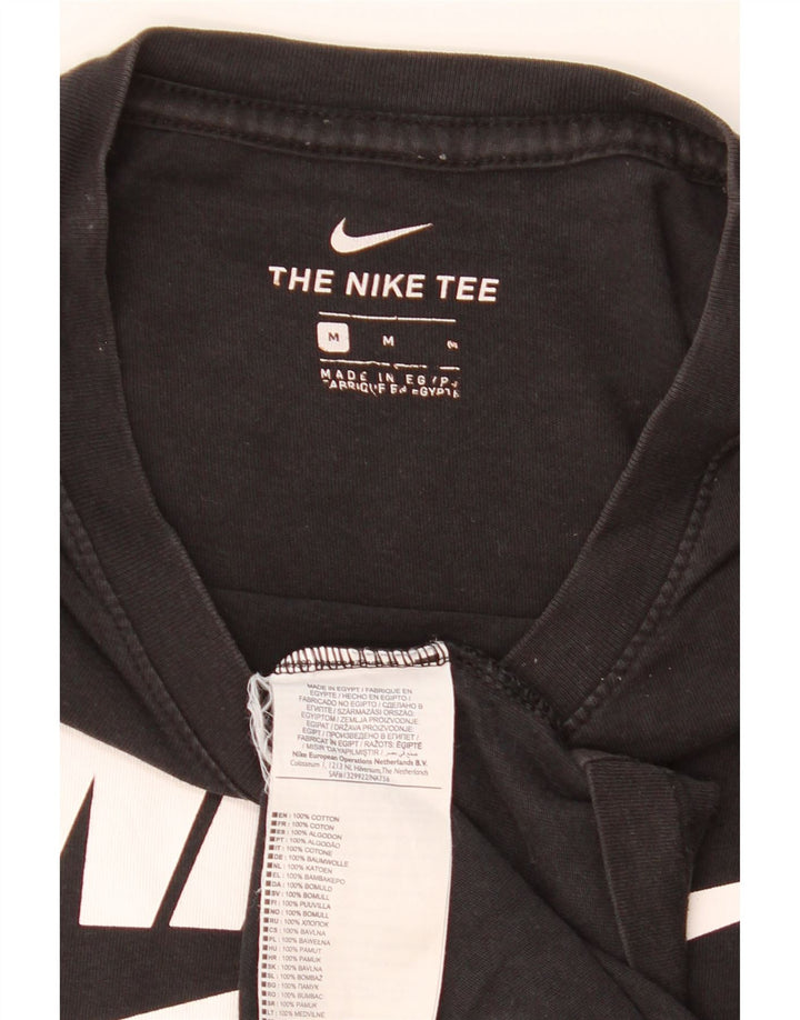 Camiseta Nike masculina gráfica Top médio algodão preto