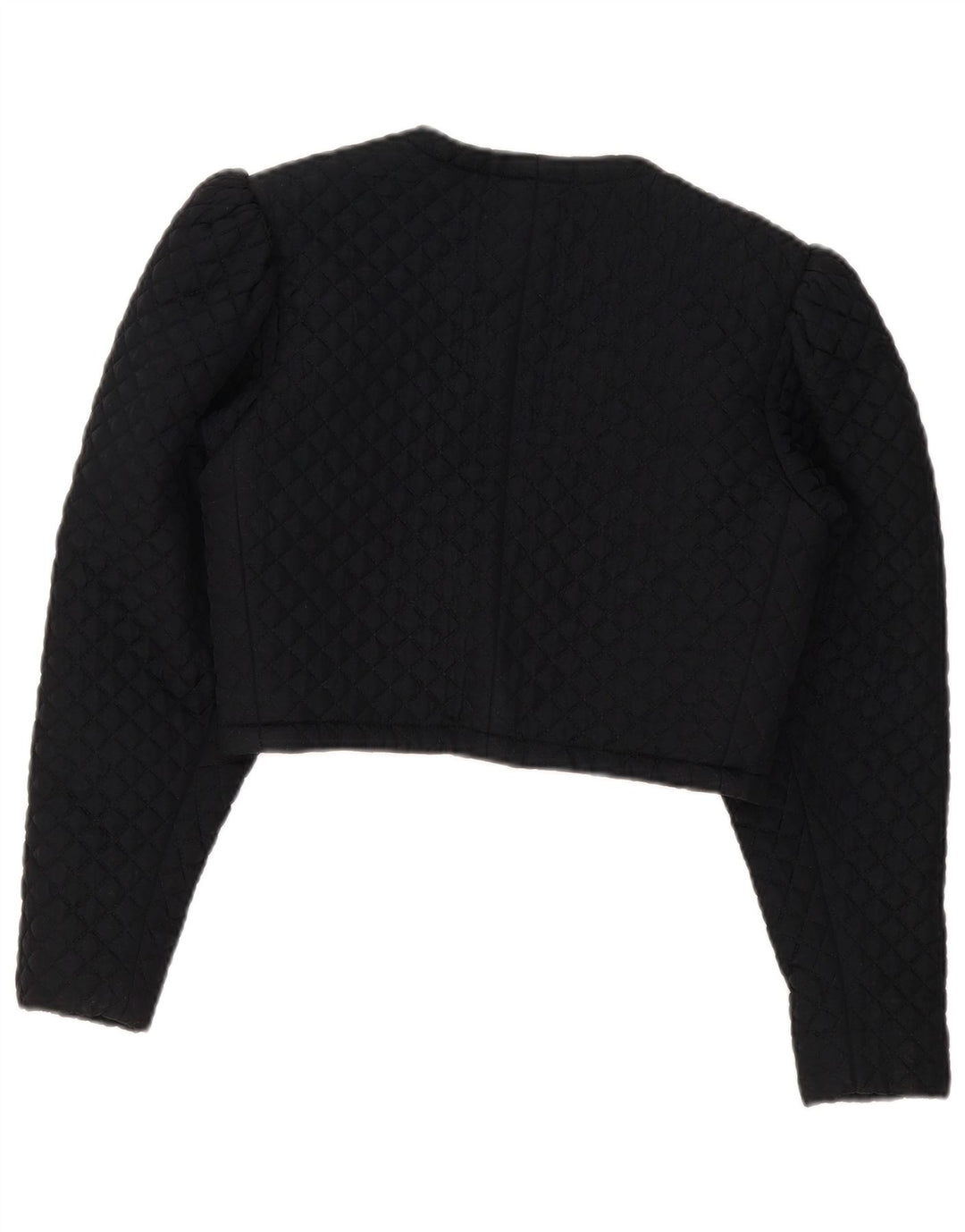 Jaqueta Bolero Vintage Feminina UK 8 Pequena Preta