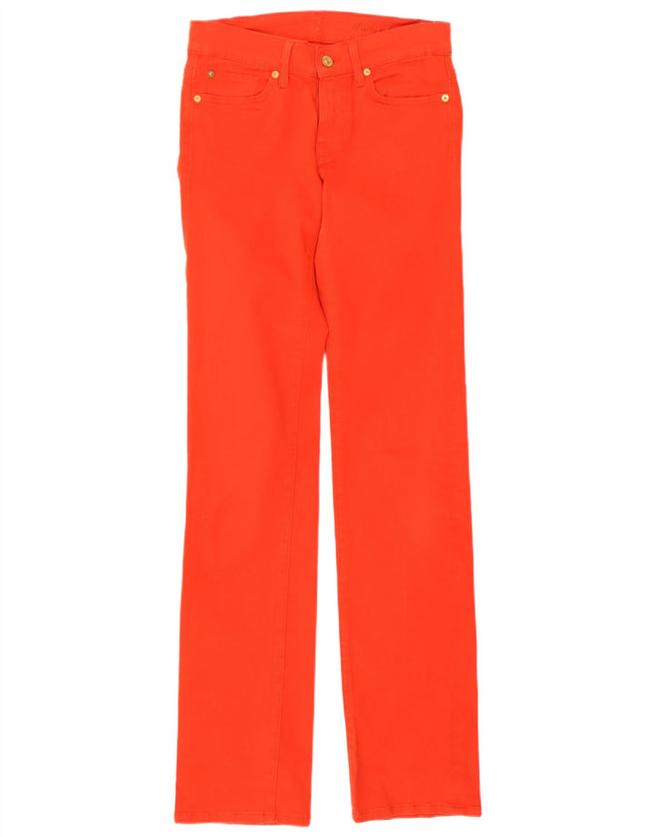 7 For All Mankind Jeans Slim Feminino W27 L33 Algodão Vermelho