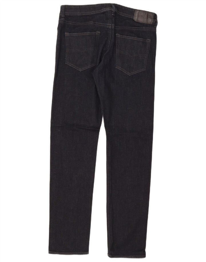 Jeans Slim Feminino Diesel W32 L32 Azul Marinho Algodão