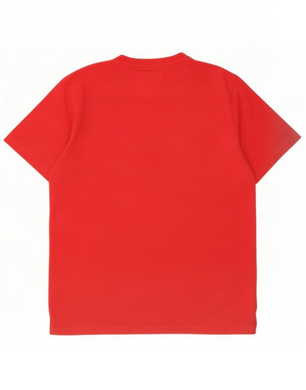 Camiseta masculina Crew Clothing Top grande algodão vermelho