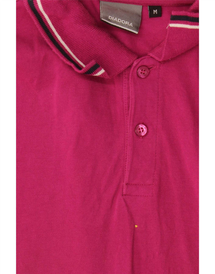 Camisa polo masculina Diadora médio algodão rosa