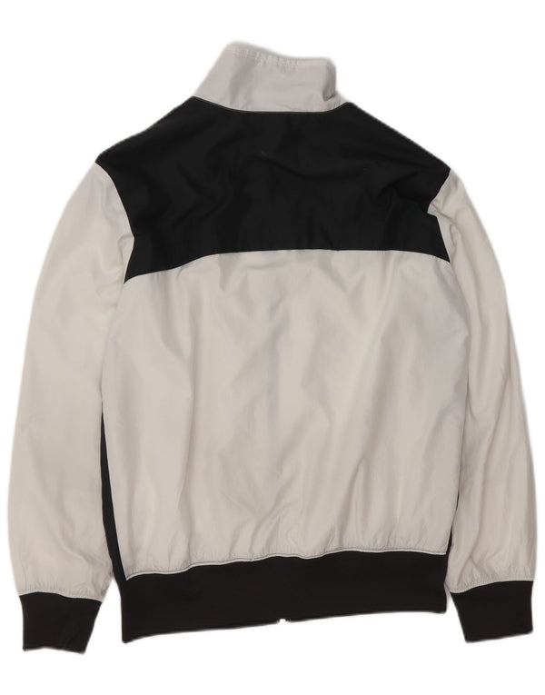Nike Mens Tracksuit Top Jacket Pequeno Poliéster Branco Colourblock