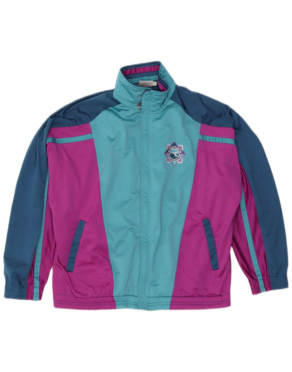 Diadora Mens Tracksuit Top Jacket UK 44 XL Multicolorido Colourblock