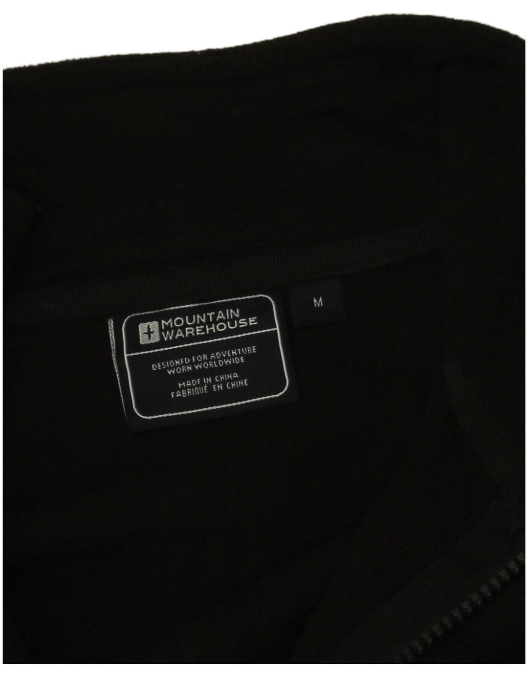 Jaqueta de lã masculina Mountain Warehouse UK 38 poliéster preto médio