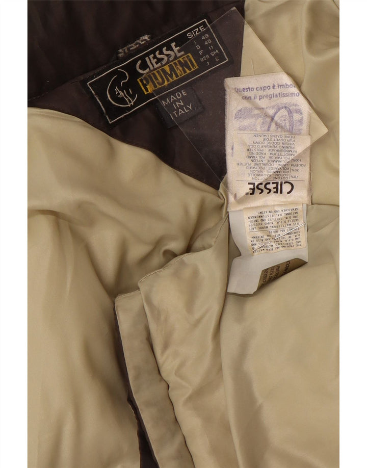 Jaqueta masculina acolchoada Ciesse Piumini com ajuste solto IT 48 algodão marrom pequeno