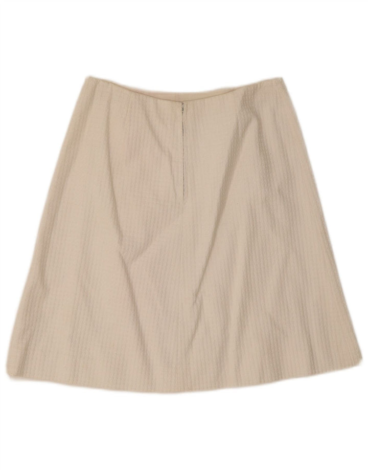 Saia vintage feminina linha A IT 46 grande W28 branca