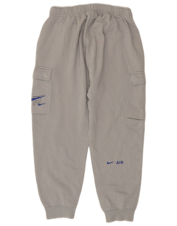 Calça esportiva masculina Nike Cargo Crop joggers algodão cinza médio