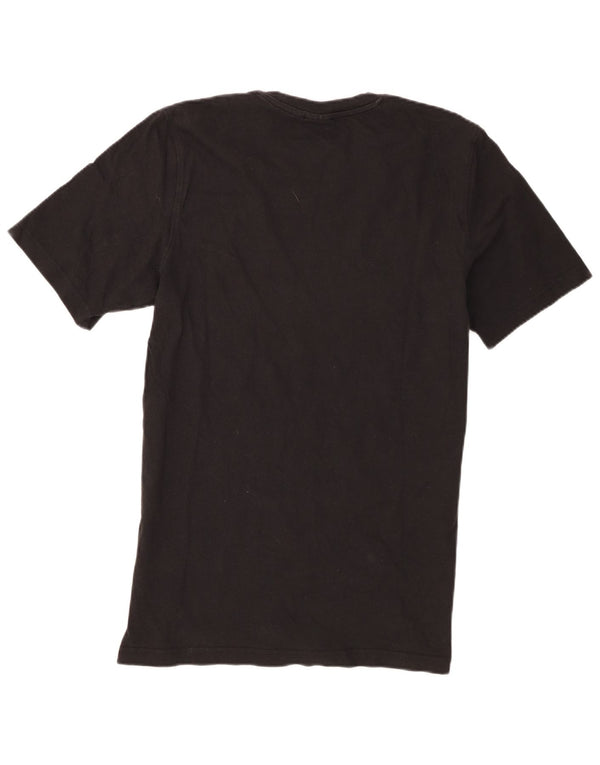Adidas Mens Graphic T-Shirt Top Médio Algodão Preto
