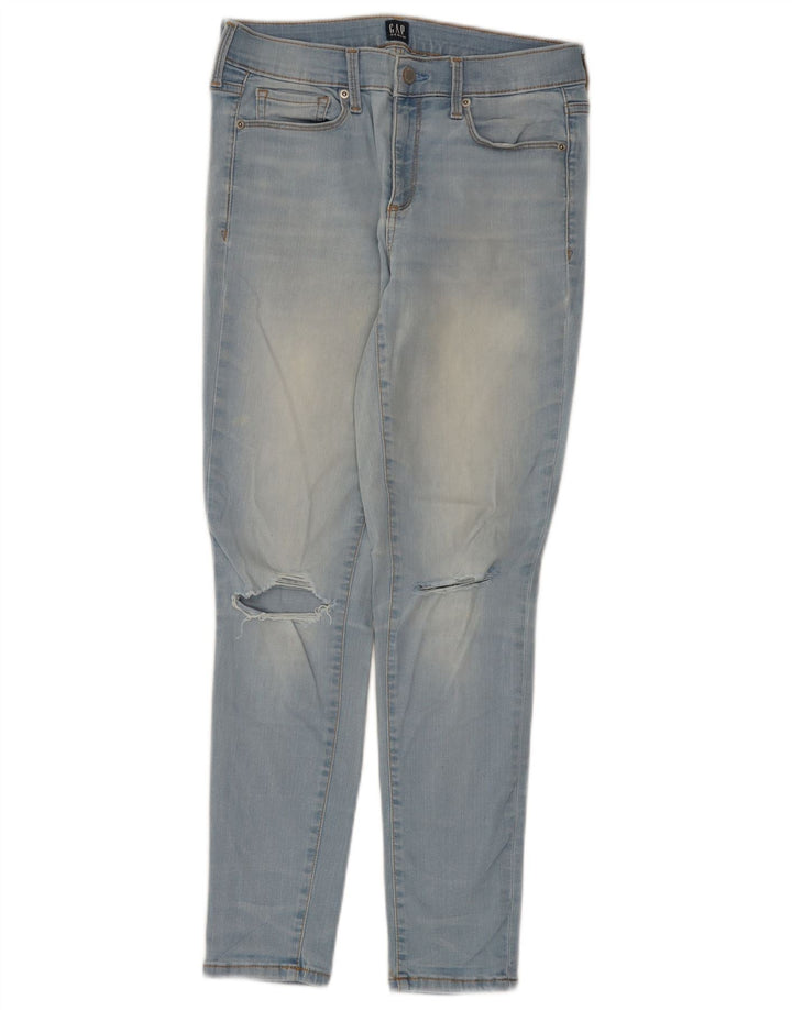 Calça jeans skinny regular feminina Gap W28 L28 azul algodão