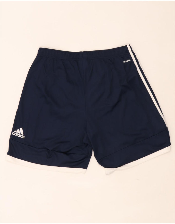 Shorts esportivos masculinos Adidas Climalite grandes poliéster azul marinho