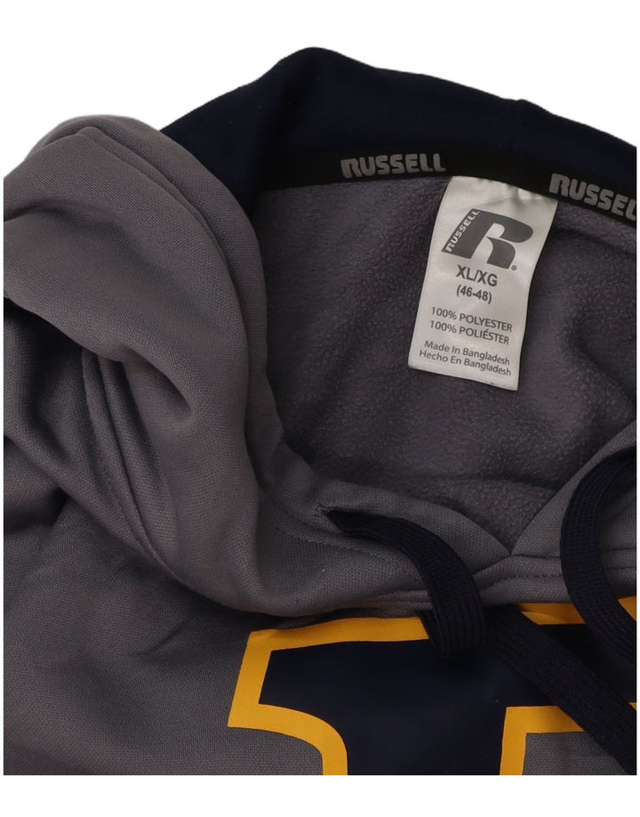 Jumper com capuz masculino RUSSELL ATLÉTICO Reino Unido 46/48 XL cinza