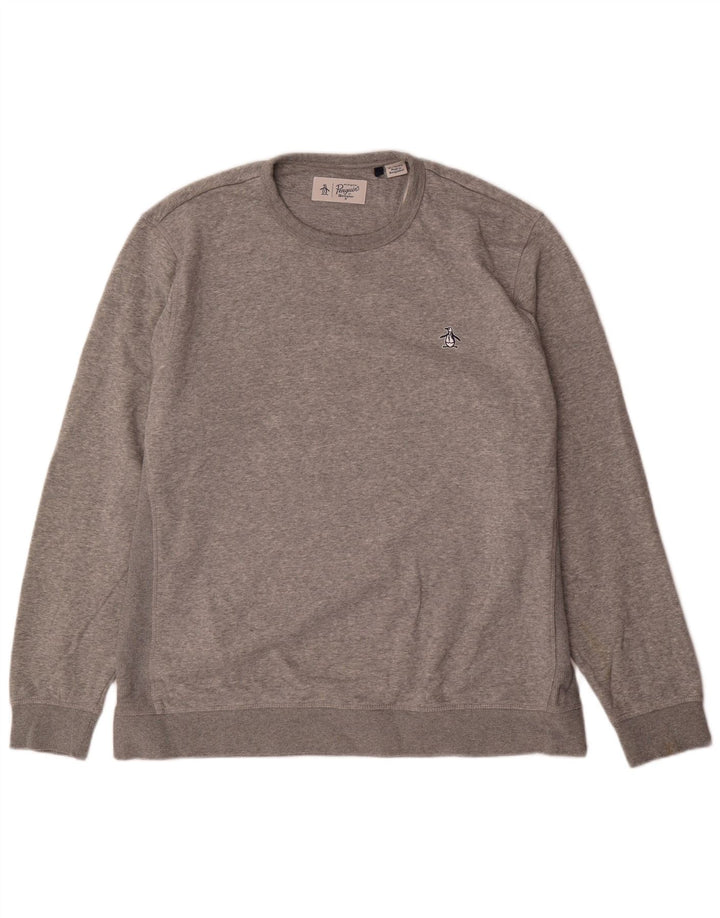 Moletom masculino Penguin Jumper XL algodão cinza