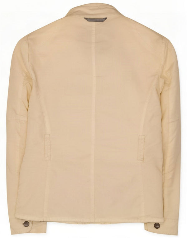 Brema Womens Graphic Utility Jacket IT 40 Small White Polyamide