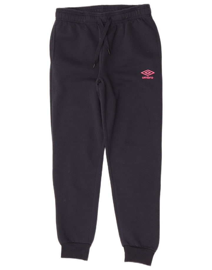 Calça de treino feminina Umbro Joggers UK 12 médio azul marinho algodão