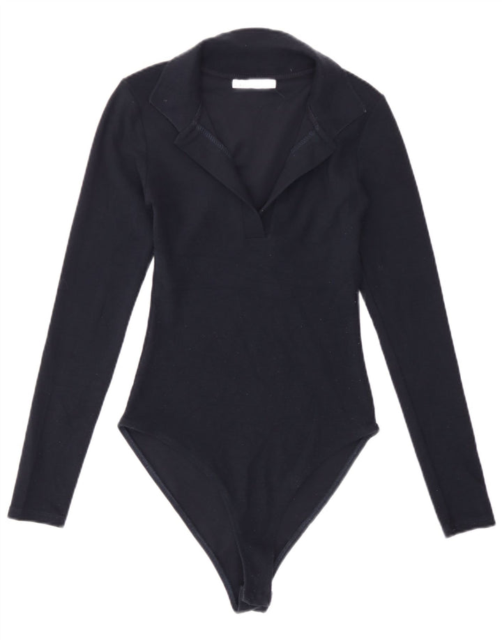 Body feminino Zara UK 8 pequeno azul marinho