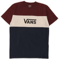 Vans Mens Graphic T-Shirt Top Pequeno Multicolorido Colorblock Algodão