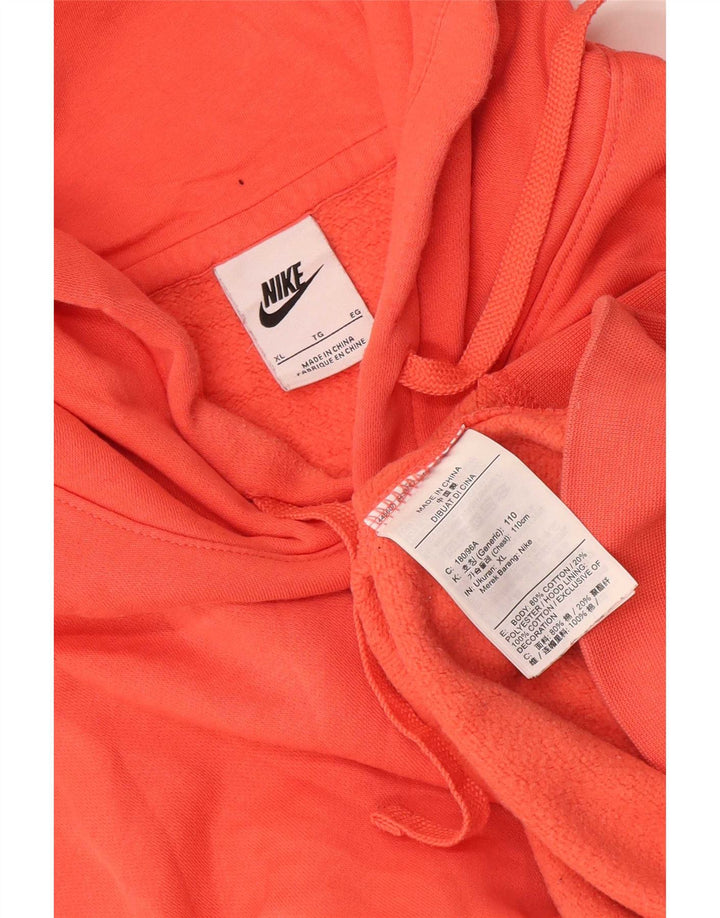 Nike Mens Hoodie Jumper XL Laranja Algodão