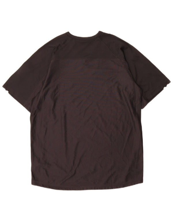 Adidas Masculino Climacool Camiseta Top Médio Preto Colorblock Poliéster