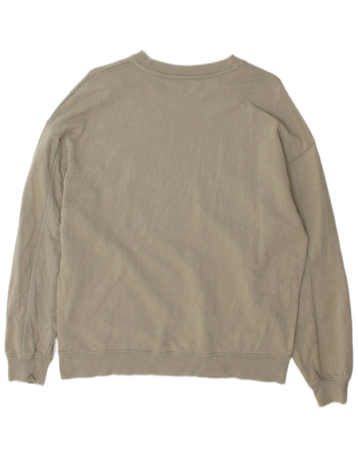 Zara Moletom Masculino Jumper Médio Algodão Cáqui