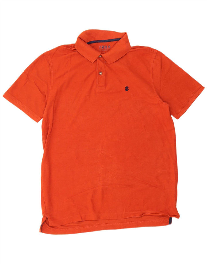 Camisa polo masculina IZOD grande algodão laranja