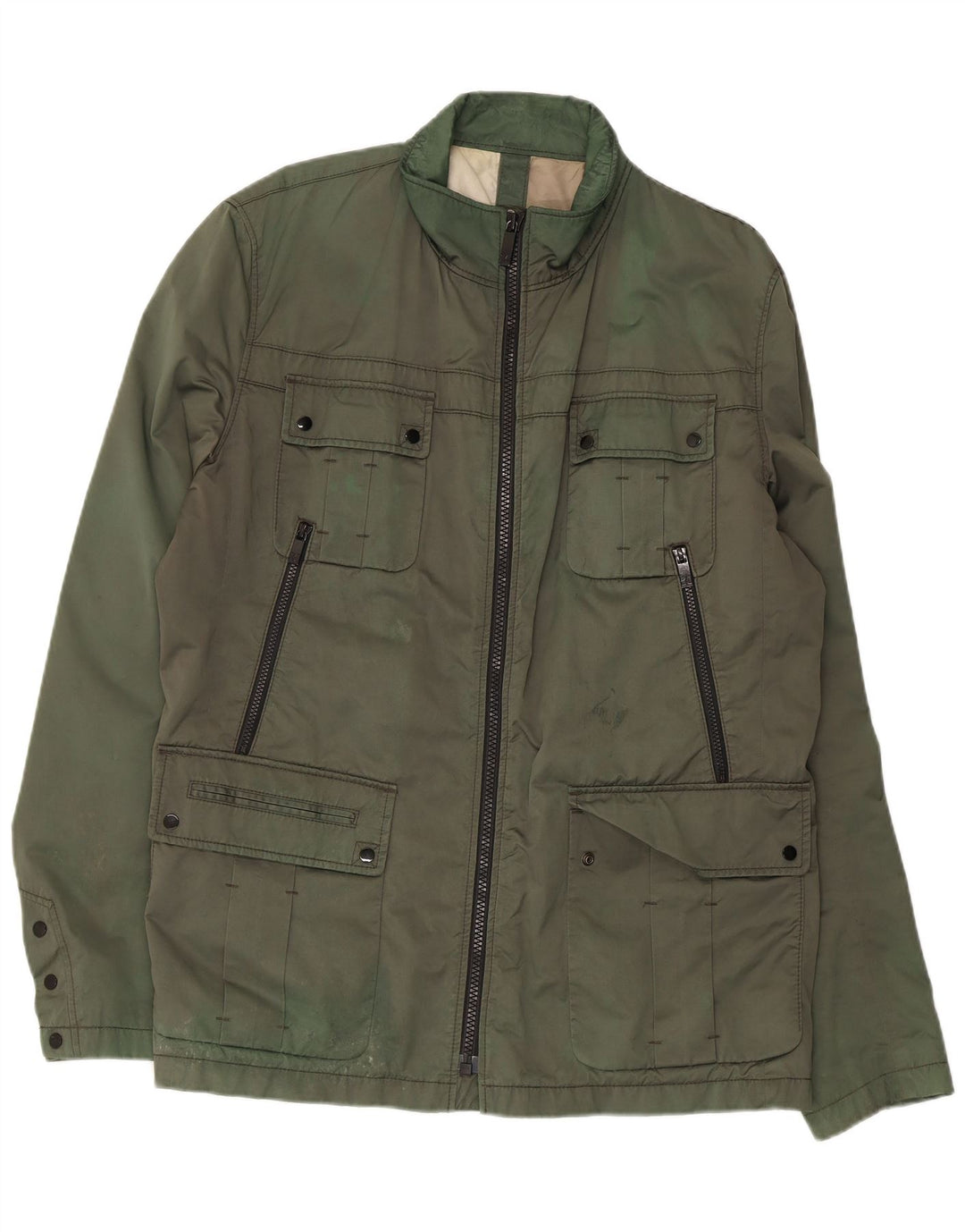Jaqueta utilitária masculina HUGO BOSS EU 56 3XL poliamida verde