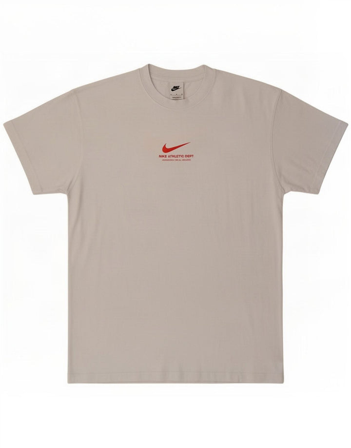 Camiseta Nike masculina gráfica Top médio algodão branco