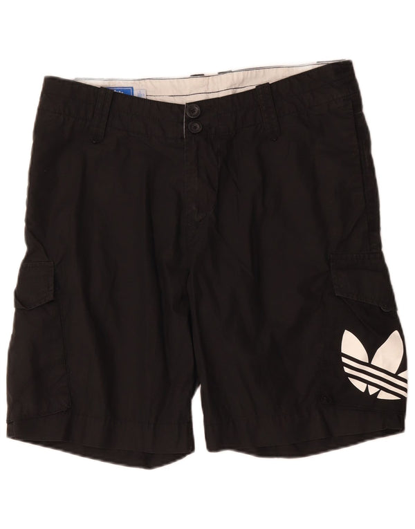 Adidas Mens Graphic Cargo Shorts W32 Medium Black Cotton
