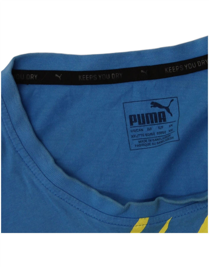 Camiseta gráfica masculina Puma Top 2XL azul