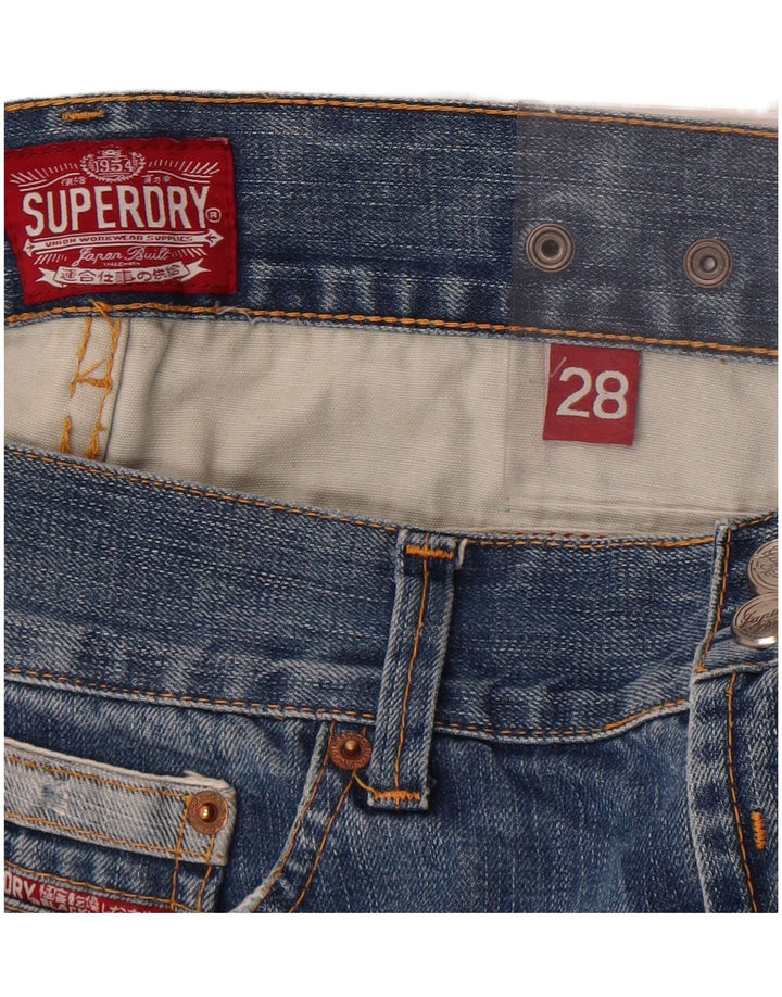 Jeans retos masculinos Superdry W28 L33 algodão azul