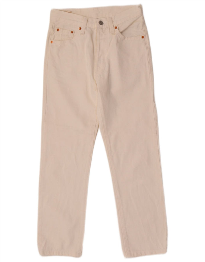 Jeans feminino Levi's 501 Straight W26 L26 branco