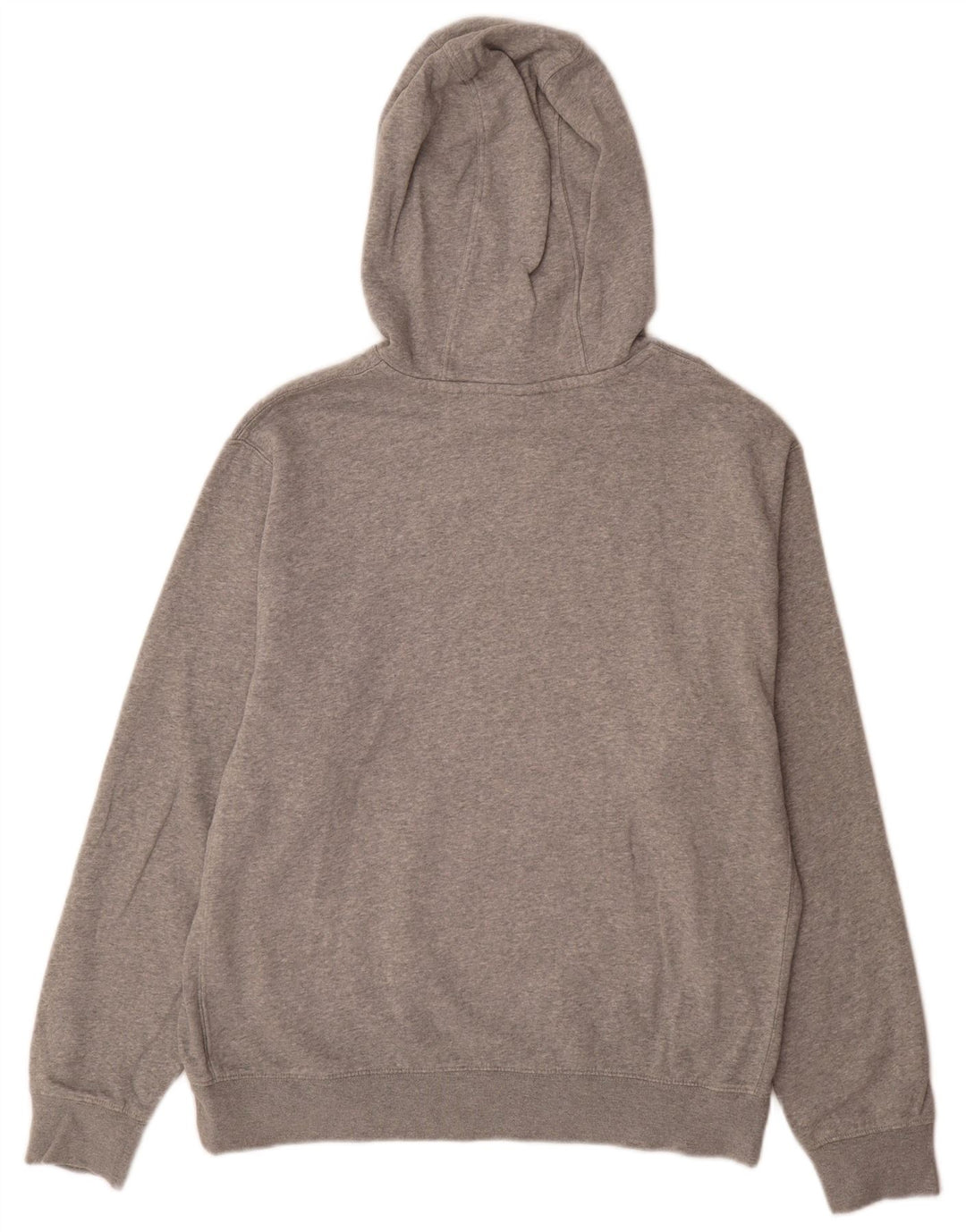 Moletom com capuz masculino Nike médio cinza manchado de algodão
