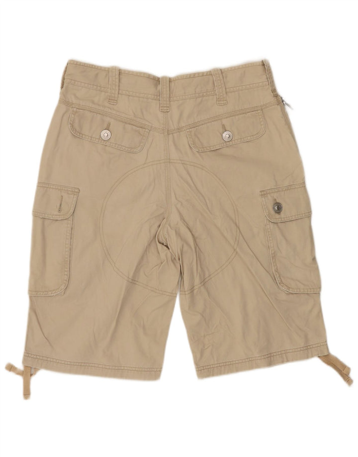 Benetton Mens Cargo Shorts IT 48 Médio W36 Algodão Bege