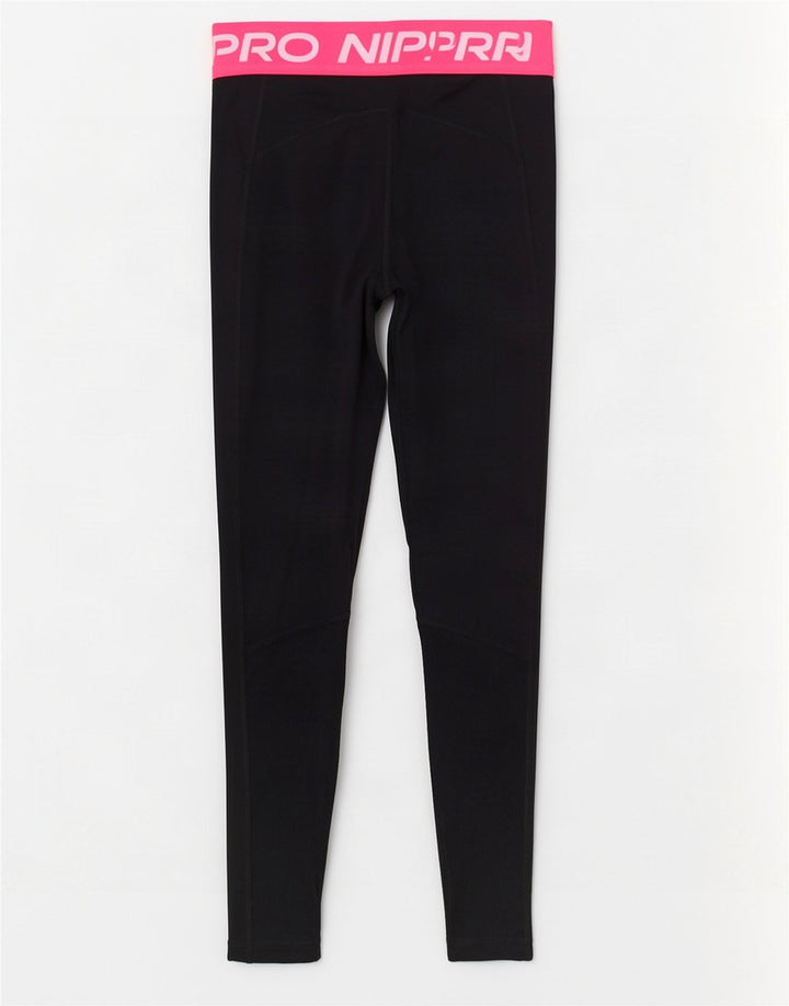Leggings Nike Dri Fit Graphic UK 8 Pequeno Preto Colourblock Poliéster