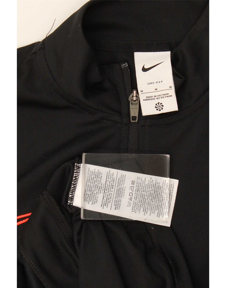 Nike Mens Dri Fit Tracksuit Top Jacket Médio Preto Poliéster