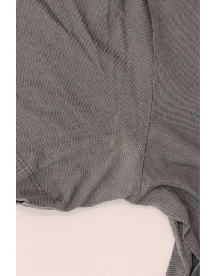 Nike Mens Camiseta Top Pequeno Algodão Cinza