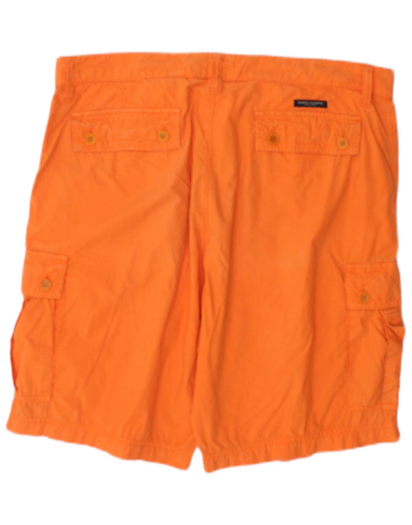 Marina Yachting Mens Cargo Shorts IT 54 2XL W42 Orange Cotton