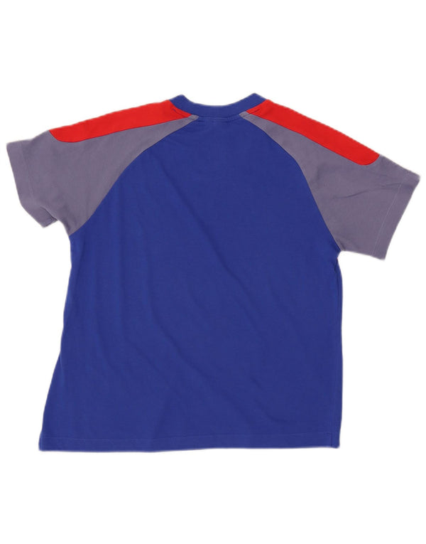 ADIDAS Womens Primegreen Graphic T-Shirt Top UK 8/10 Pequeno Azul