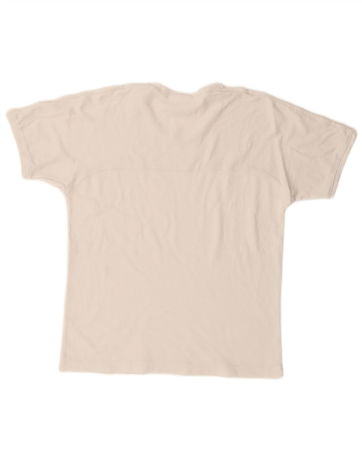 ADIDAS Womens T-Shirt Top UK 12 Medium White Cotton