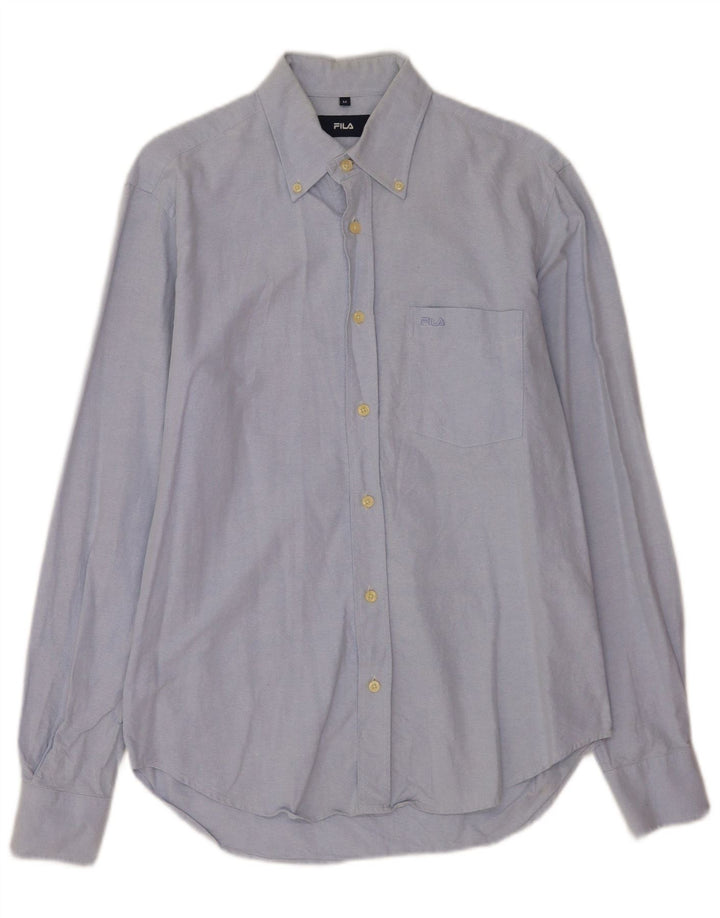 Fila Camisa Masculina Azul Médio Algodão