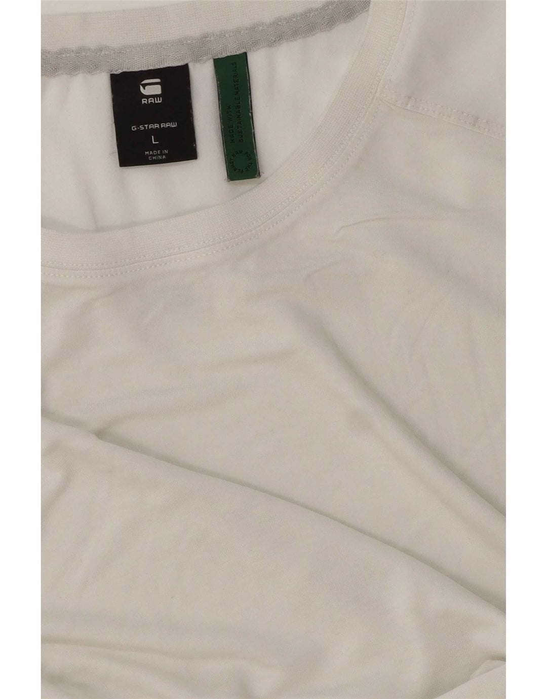 Camiseta masculina G-Star Top grande branco