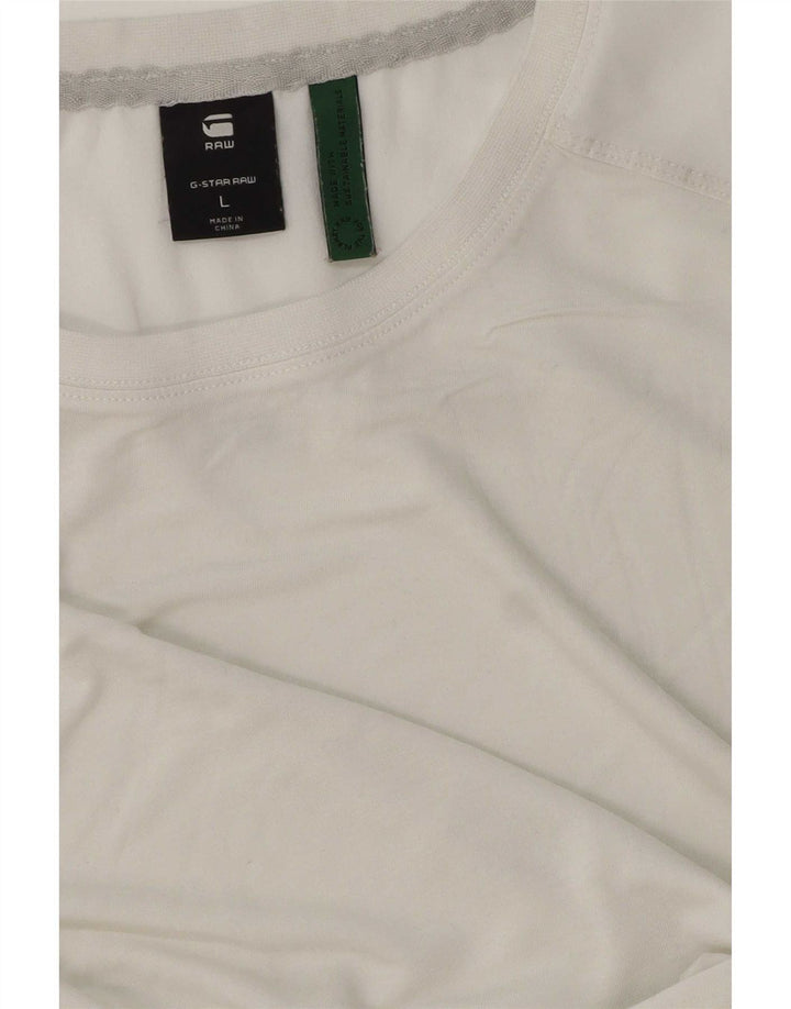 Camiseta masculina G-Star Top grande branco