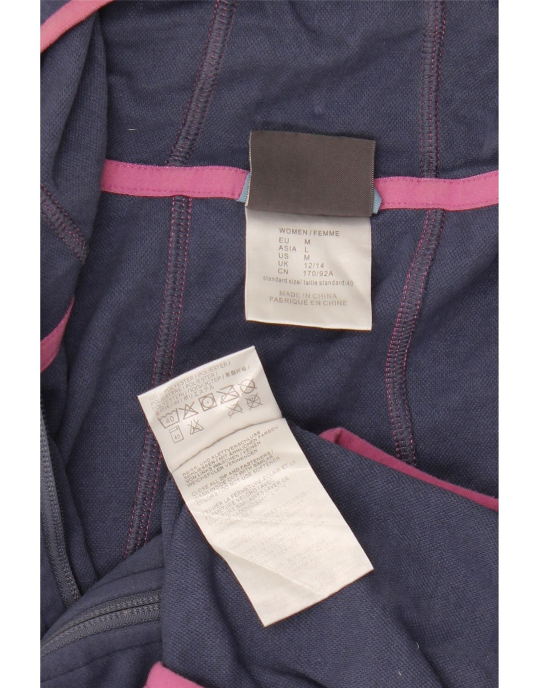 Jaqueta feminina Jack Wolfskin com capuz e moletom Reino Unido 12/14 azul médio