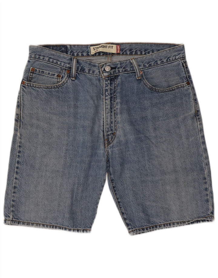 LEVI'S Masculino 505 Shorts Jeans W36 Grande Algodão Azul