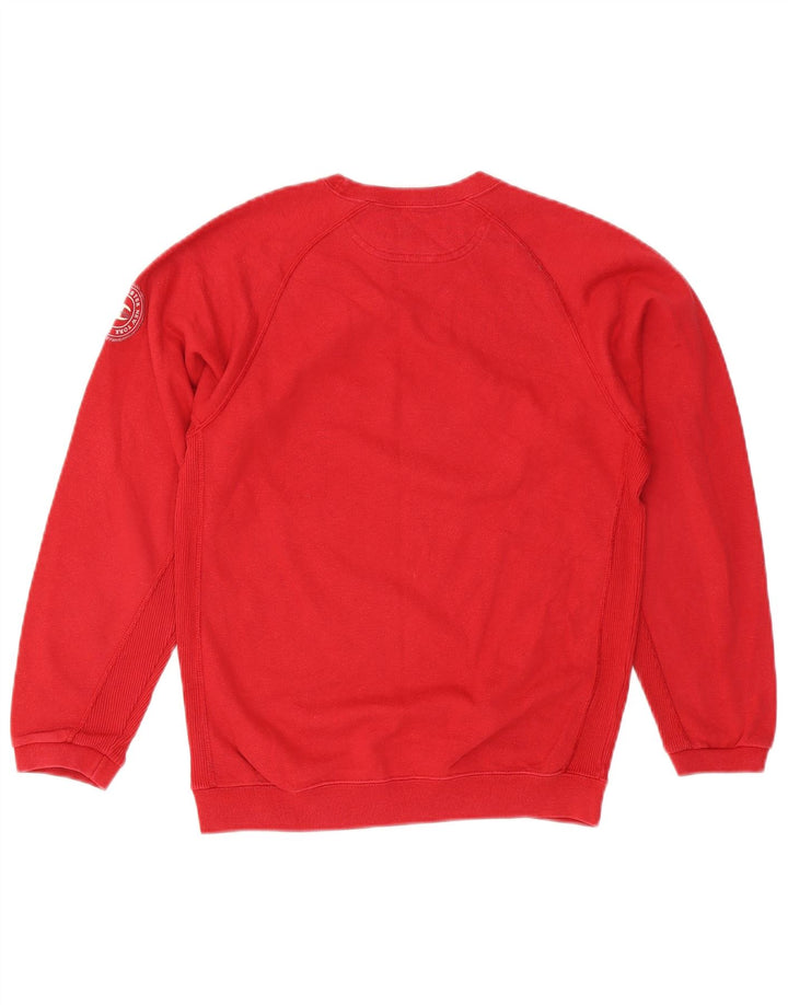 Jumper de moletom gráfico Champion Boys 11-12 anos algodão vermelho