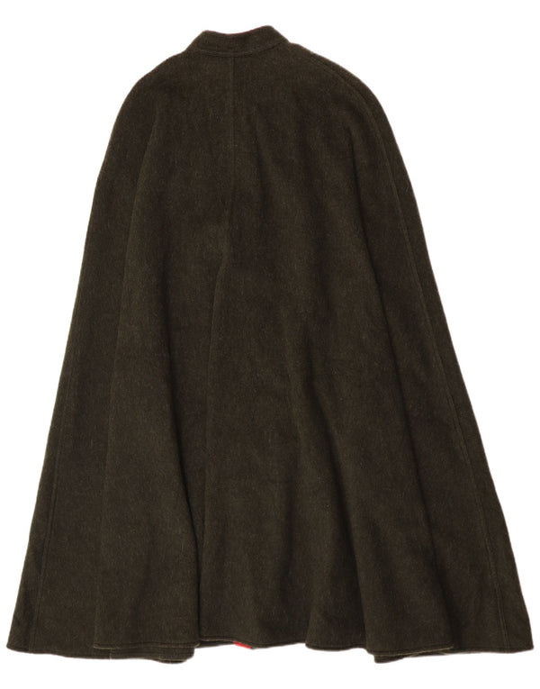 Casaco feminino vintage de lã cáqui tamanho único