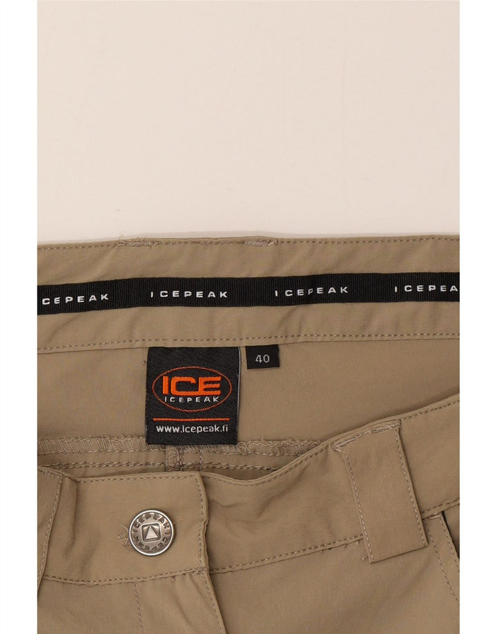 Calça cargo feminina Icepeak para caminhada UE 40 médio W30 L32 poliéster cáqui