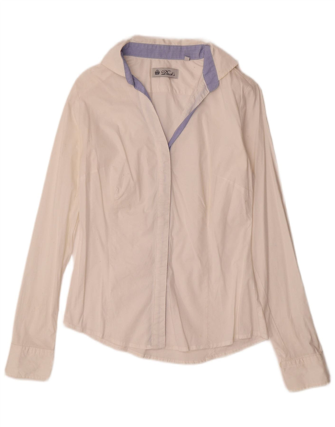 Camisa feminina Dack's UK 12 algodão branco médio