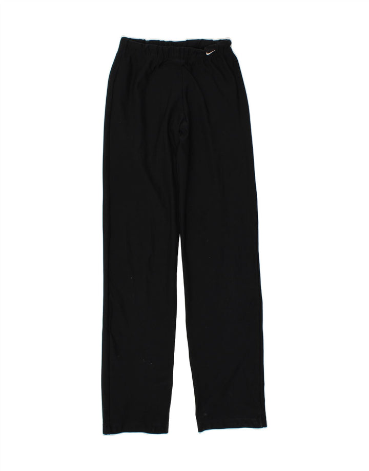 NIKE Womens Trousers US 4/6 Small Black Polyester Vintage Nike and Second-Hand Nike from Messina Hembry 